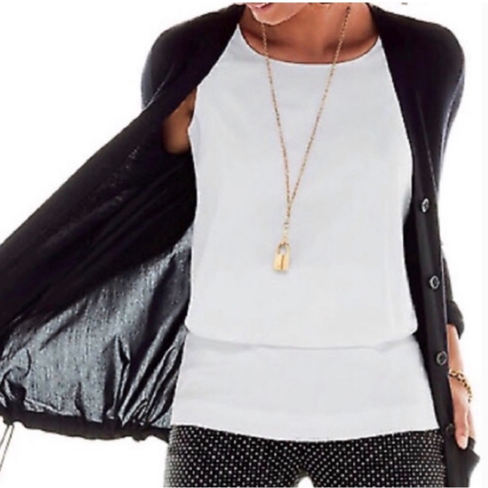 CABI | Spring Indulgence 5226 | Layered Blouson Tank Top | Sleeveless Blouse